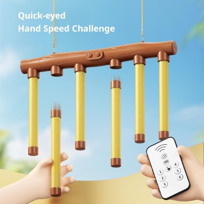 3-Speed Remote Control Catching Stick Game for Hand-Eye Coordination & Agility, Green, Compatible with Kids V1188-MS-325-1772