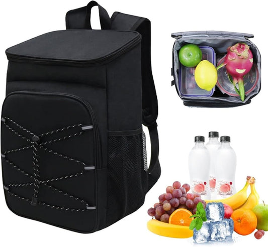 40L Insulated Backpack Cooler Bag Waterproof for Picnic Camping Travel Lunch Grill, Black V1188-MS-325-1782
