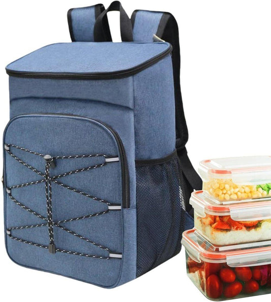 Large Capacity Insulated Backpack Cooler Bag Waterproof for Picnic Camping Lunch Grill, Dark Blue V1188-MS-325-1783