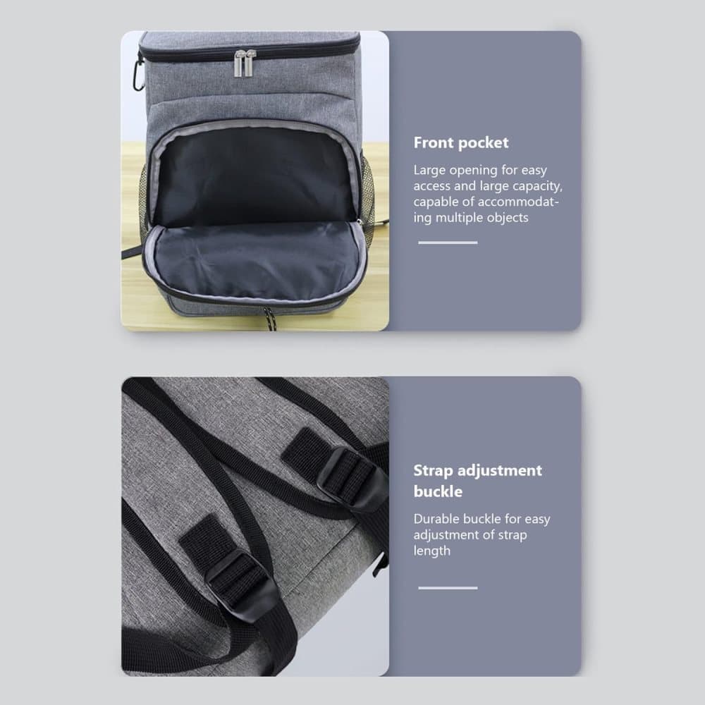 Large Capacity Insulated Backpack Cooler Bag Waterproof for Picnic Camping Lunch Grill, Dark Blue V1188-MS-325-1783
