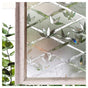 Stained Glass Effect 3D Plant Motif Window Film, Decorative Privacy Window Decal V1188-MS-325-1790