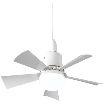 52 Inch LED Ceiling Fan with Remote Control, 3 Speeds and 3 Light Colors, E27 Bulb Compatible, White V1188-MS-325-1791