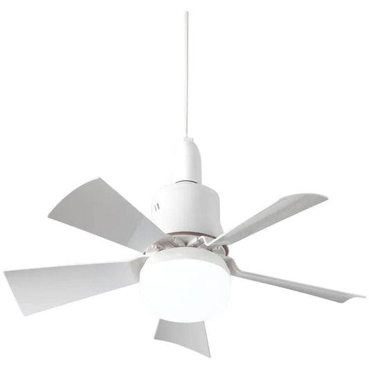 52 Inch LED Ceiling Fan with Remote Control, 3 Speeds and 3 Light Colors, E27 Bulb Compatible, White V1188-MS-325-1791