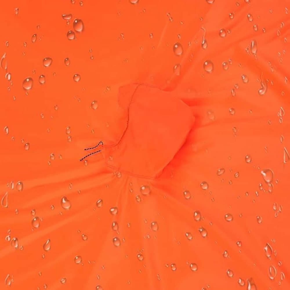 Breathable Waterproof 3-in-1 Rain Jacket Poncho with Hood for Outdoor Activities, Orange V1188-MS-325-1795