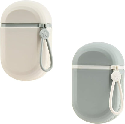 2-Pack Portable Soap Dish with Drainage Grid and Handle, Waterproof Travel Soap Storage for Outdoor Activities V1188-MS-325-1804