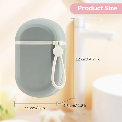 2-Pack Portable Soap Dish with Drainage Grid and Handle, Waterproof Travel Soap Storage for Outdoor Activities V1188-MS-325-1804