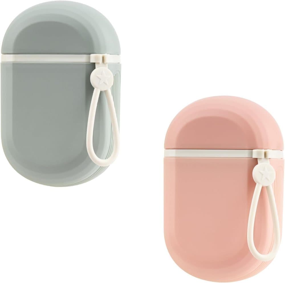 2-Pack Portable Soap Dish with Drainage Grid and Handle, Waterproof Travel Soap Holder for Outdoor Activities V1188-MS-325-1805