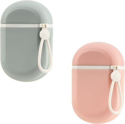2-Pack Portable Soap Dish with Drainage Grid and Handle, Waterproof Travel Soap Holder for Outdoor Activities V1188-MS-325-1805