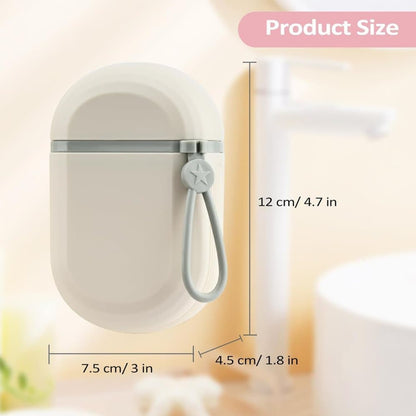 2-Pack Portable Soap Dish with Drainage Grid and Handle, Waterproof Travel Soap Storage for Outdoor Activities V1188-MS-325-1806