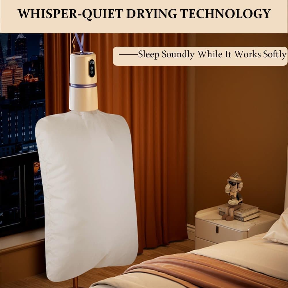 Portable dryer 360 degrees hot air with drying bag, quiet operation, 30-240 minute timer, perfect for travel V1188-MS-325-1808