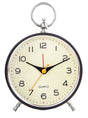 Silent Analog Alarm Clock with Snooze Button, Black, 16x11 cm V1188-MS-325-1812