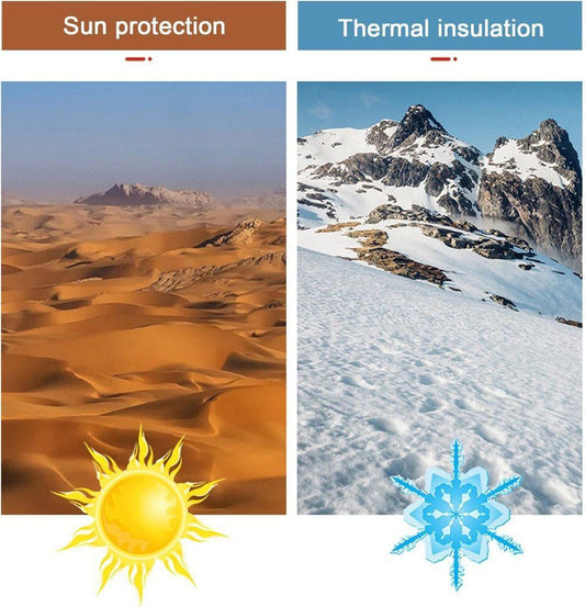 50x50cm Aluminum Foil Self-Adhesive Sun Protection Film for Balcony Windows and Conservatories, Thermal V1188-MS-325-1817