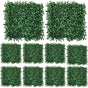 10-Pack Artificial Grass Panels 25x25 cm for Garden Party Wall Decor, Compatible with Outdoor V1188-MS-325-1820
