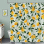 3D Fruit Shower Curtain Waterproof Mold Resistant with 12 Hooks, Yellow, 70x72 inches V1188-MS-325-1826
