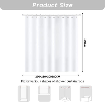 70x72 inches Shower Curtain 3D Fruit Motif Waterproof Mold Resistant with 12 Hooks, Pink V1188-MS-325-1828