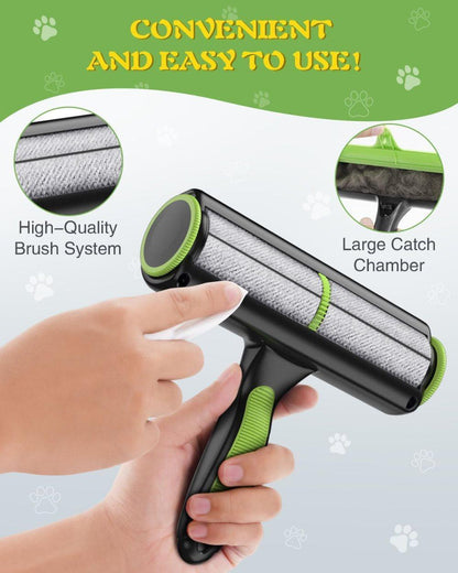 Pet fur remover roller reusable for dog and cat hair, compatible with bed sofa carpet, light blue V1188-MS-325-1829