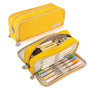 Kids School Pencil Case 3 Compartment Multifunctional Pouch, Yellow V1188-MS-325-1836