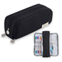 3 Compartment Pencil Case for School, Multifunctional Stationery Organizer, Black, with Spacious Storage V1188-MS-325-1837