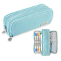 Blue Spacious Pencil Case with 3 Compartments, School Pencil Bag, Multifunctional Holder V1188-MS-325-1838