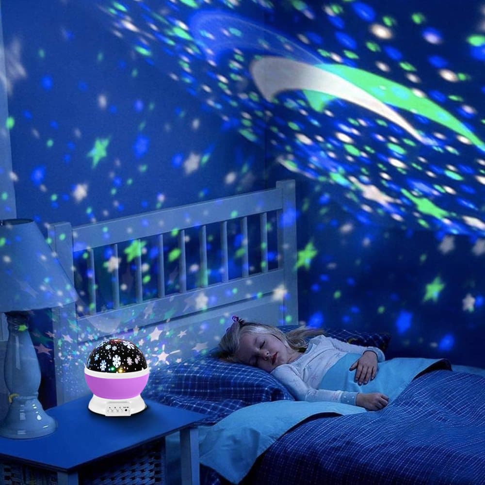 Snowflake LED Projector Lamp with 360 degrees Rotation, Battery or USB Powered, for Christmas Decoration V1188-MS-325-1845