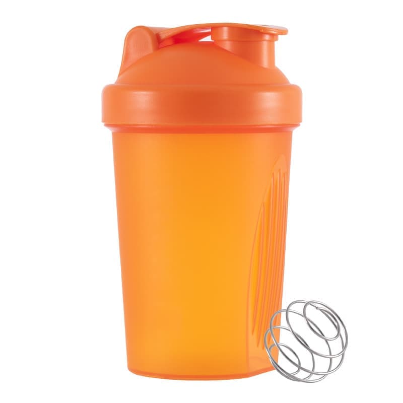 400ml Protein Shaker with Leak-proof Design, Stainless Steel Strainer and Measuring Scale, Multiple Colors V1188-MS-325-1849