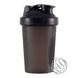 400 ml Protein Shaker, Leak-proof Water Bottle with Stainless Steel Strainer and Measuring Scale, Black V1188-MS-325-1850
