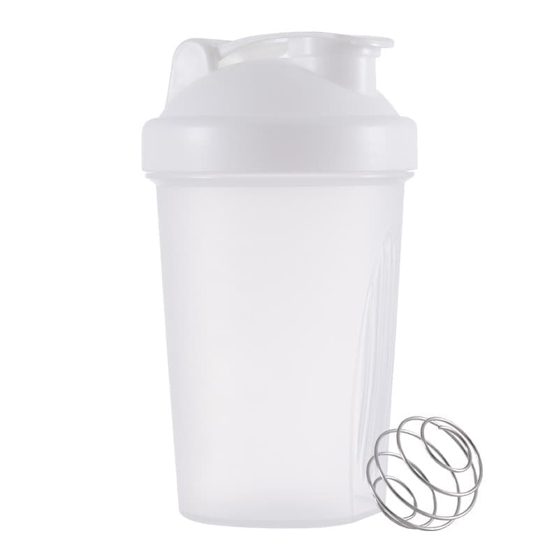 400ml Protein Shaker with Leak-proof Design, Stainless Steel Strainer and Measuring Scale, Multiple Colors, V1188-MS-325-1853