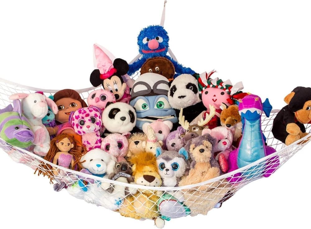 1 Pack Stuffed Animal Hammock with Storage, White, 60 x 30 cm V1188-MS-325-1860