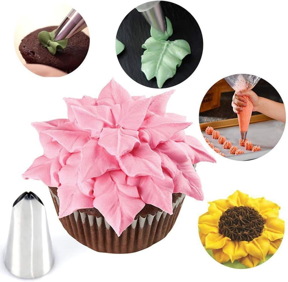 120-Piece Cake Decorating Piping Bag and Nozzle Set with Tulle, 12-Inch V1188-MS-325-1862