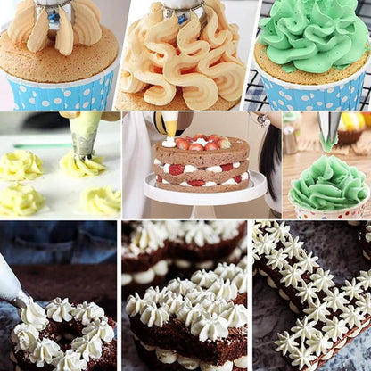 120-Piece Cake Decorating Piping Bag and Nozzle Set with Tulle, 12-Inch V1188-MS-325-1862