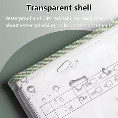 13 Compartments A4 Document Folder, Transparent Waterproof with Snaps, for School and Home, compatible with V1188-MS-325-1887