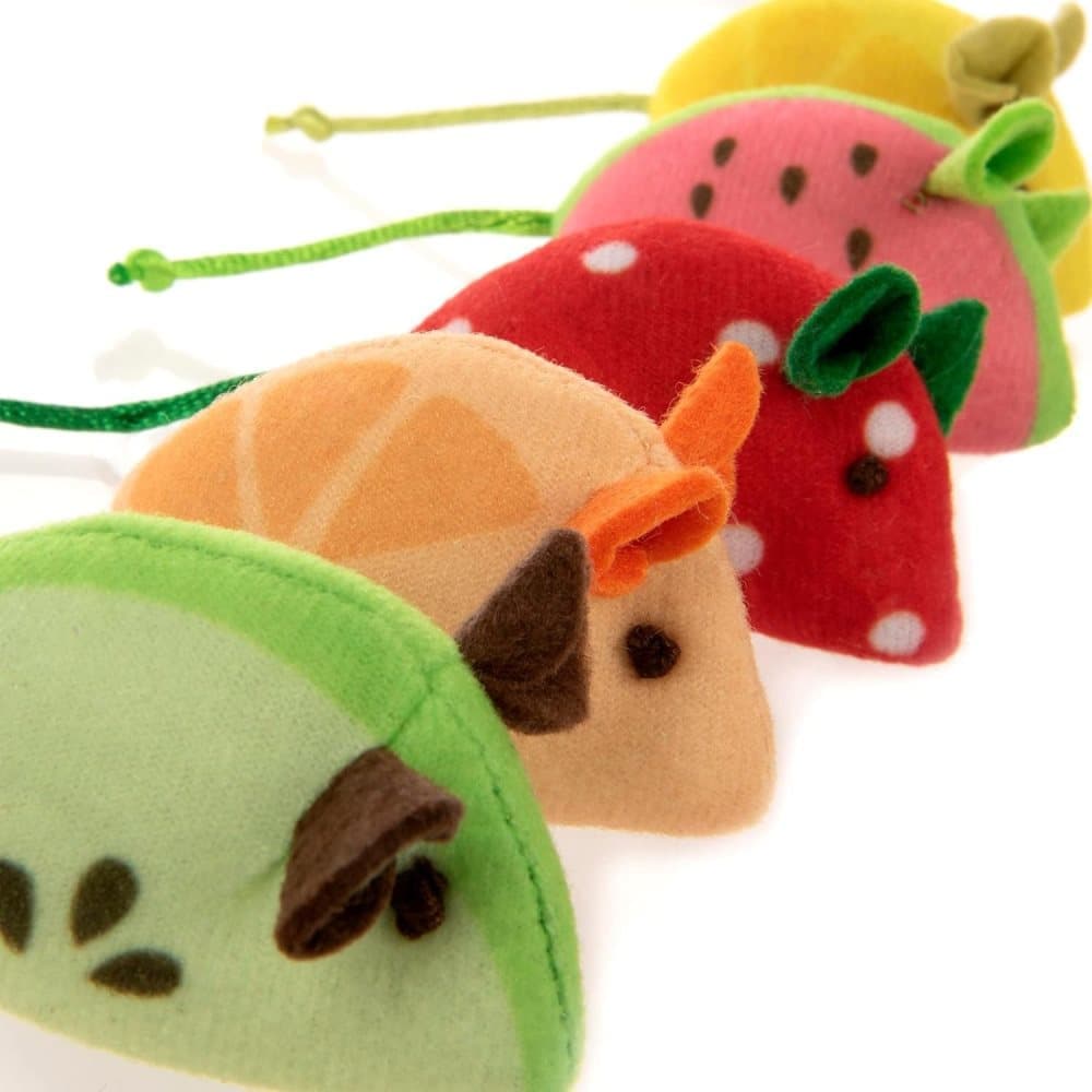 1 Pack Catnip Toy Fruit-Shaped Soft Plush for Cats, Stimulating Fun Play V1188-MS-325-1890