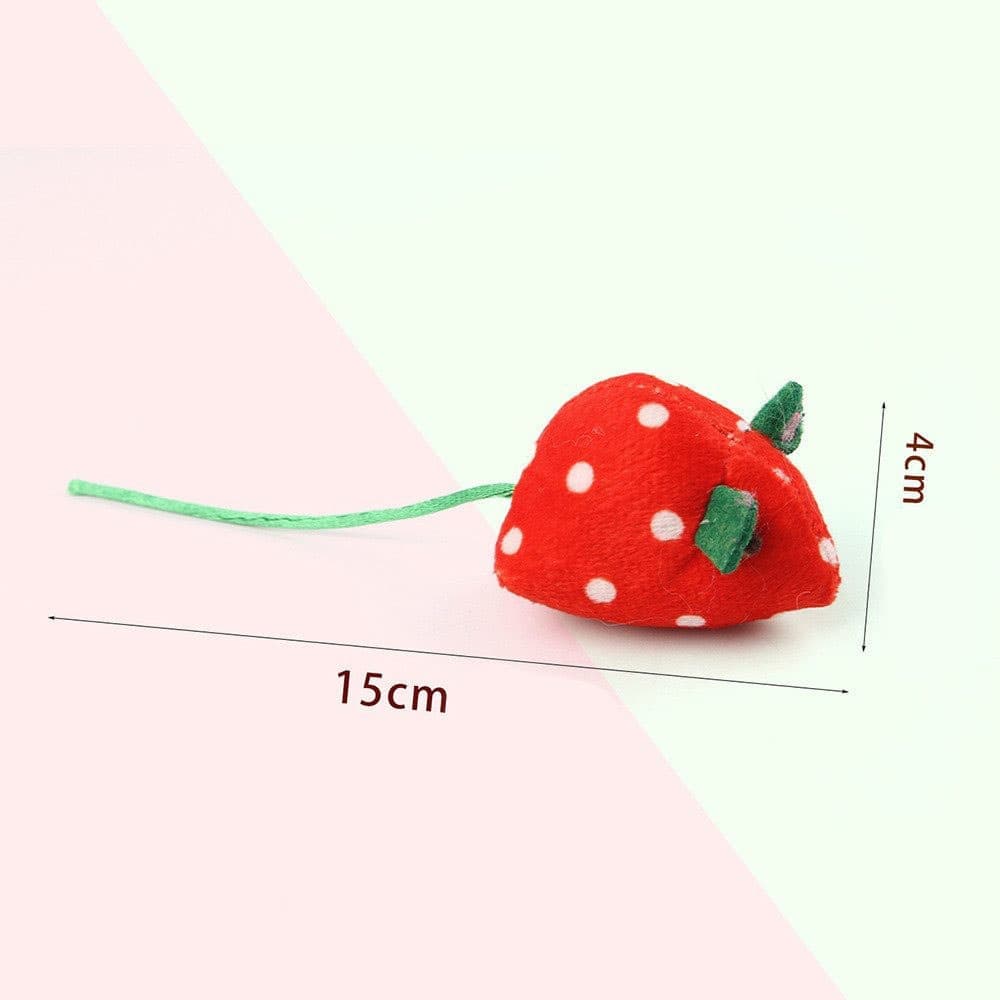 1 Pack Catnip Toy Fruit-Shaped Soft Plush for Cats, Stimulating Fun Play V1188-MS-325-1890