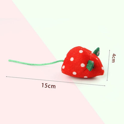 1 Pack Catnip Toy Fruit-Shaped Soft Plush for Cats, Stimulating Fun Play V1188-MS-325-1890