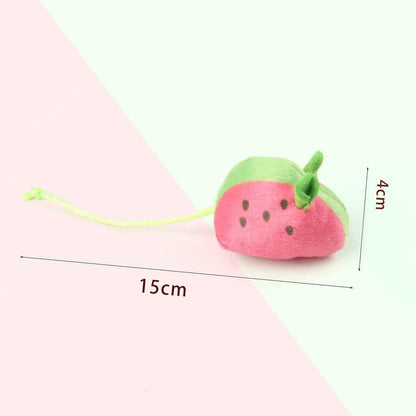 1 Pack Catnip Toy Fruit-Shaped Soft Plush for Cats, Stimulating Fun Play V1188-MS-325-1890