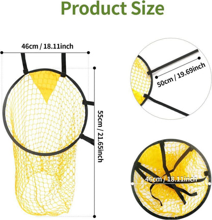 2-Pack Soccer Goal Net for Shooting Training, Portable Foldable, 6x4ft, Yellow V1188-MS-325-1894