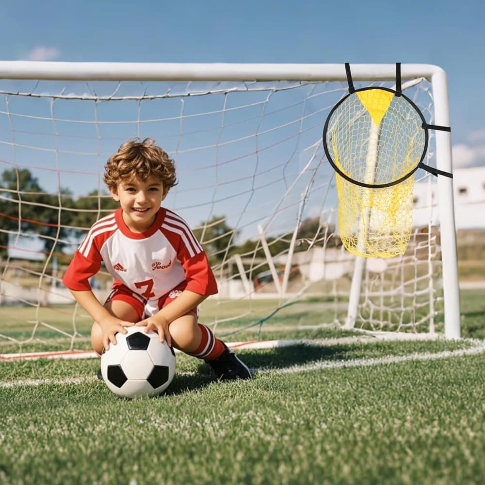 2-Pack Soccer Goal Net for Shooting Training, Portable Foldable, 6x4ft, Yellow V1188-MS-325-1894