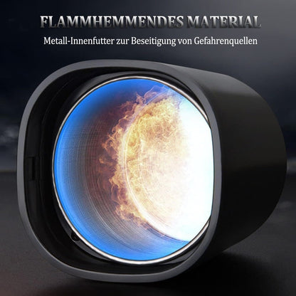 Portable LED Ashtray with Lid, Odorless Automatic Extinguishing Car Ashtray, Compatible with All Brands, Black V1188-MS-325-1895