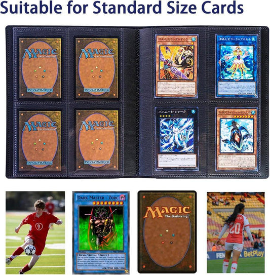 Football Star Card Collection Album 1 Pack, 4-Grid, Compatible with Pokemon and Sports Cards V1188-MS-325-1902