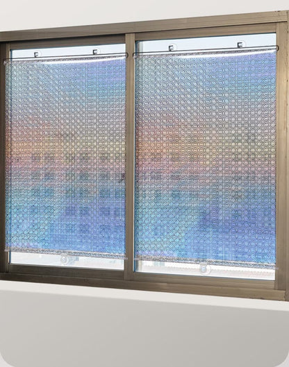 Blackout Curtain with Suction Cups, Removable Window and Car Sunshade, Telescopic Roller Blind, Black and V1188-MS-325-1903