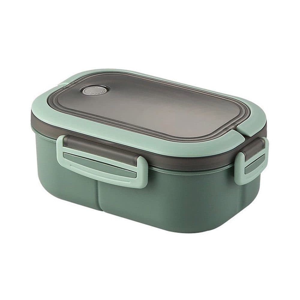 Children and Adults Lunch Box with Compartments, 14.5x21x8 cm, Green, Practical and Reusable V1188-MS-325-1912