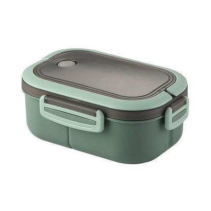 Children and Adults Lunch Box with Compartments, 14.5x21x8 cm, Green, Practical and Reusable V1188-MS-325-1912