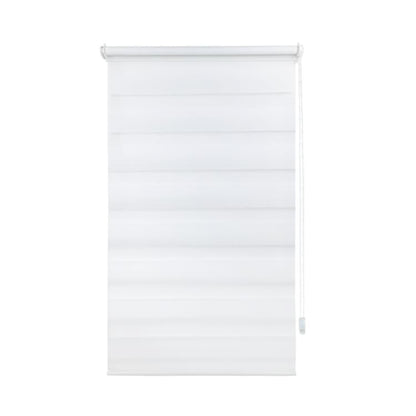 40x150CM Sun Protection Roller Blind Blackout Zebra Blind Without Drilling, White V1188-MS-325-1924