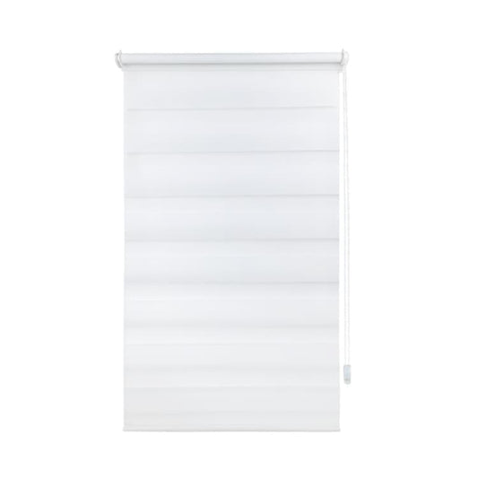 40x150CM Sun Protection Roller Blind Blackout Zebra Blind Without Drilling, White V1188-MS-325-1924