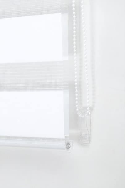 40x150CM Sun Protection Roller Blind Blackout Zebra Blind Without Drilling, White V1188-MS-325-1924