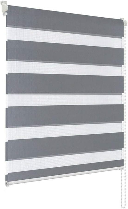 1 PC Zebra Blackout Roller Blind Sun Protection No Drill, 50x150CM, Gray V1188-MS-325-1926