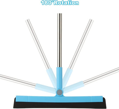 95 cm Water Scraper with Telescopic Handle, Rotatable for Wet and Dry Use, Compatible with Floors, Tiles, V1188-MS-325-1928