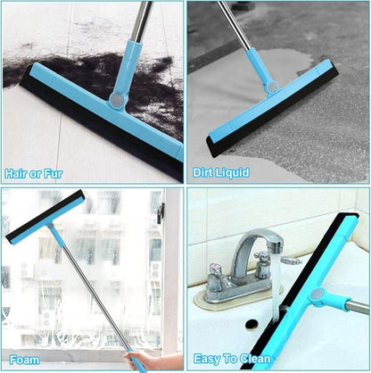 95 cm Water Scraper with Telescopic Handle, Rotatable for Wet and Dry Use, Compatible with Floors, Tiles, V1188-MS-325-1928