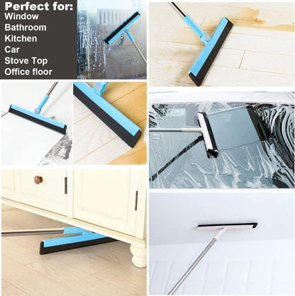 95 cm Water Scraper with Telescopic Handle, Rotatable for Wet and Dry Use, Compatible with Floors, Tiles, V1188-MS-325-1928