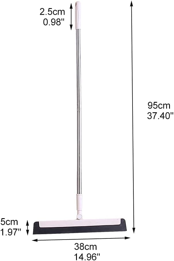 95 cm Floor Scraper with Telescopic Handle, Rotatable for Wet and Dry Use, Compatible with Floors Tiles V1188-MS-325-1929